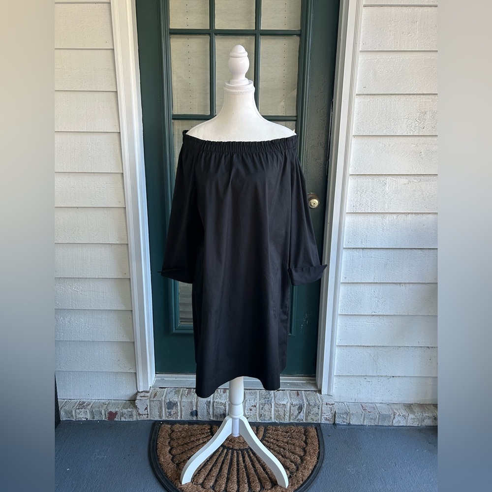 J. Jill NWT off the shoulder black dress size Small Petite